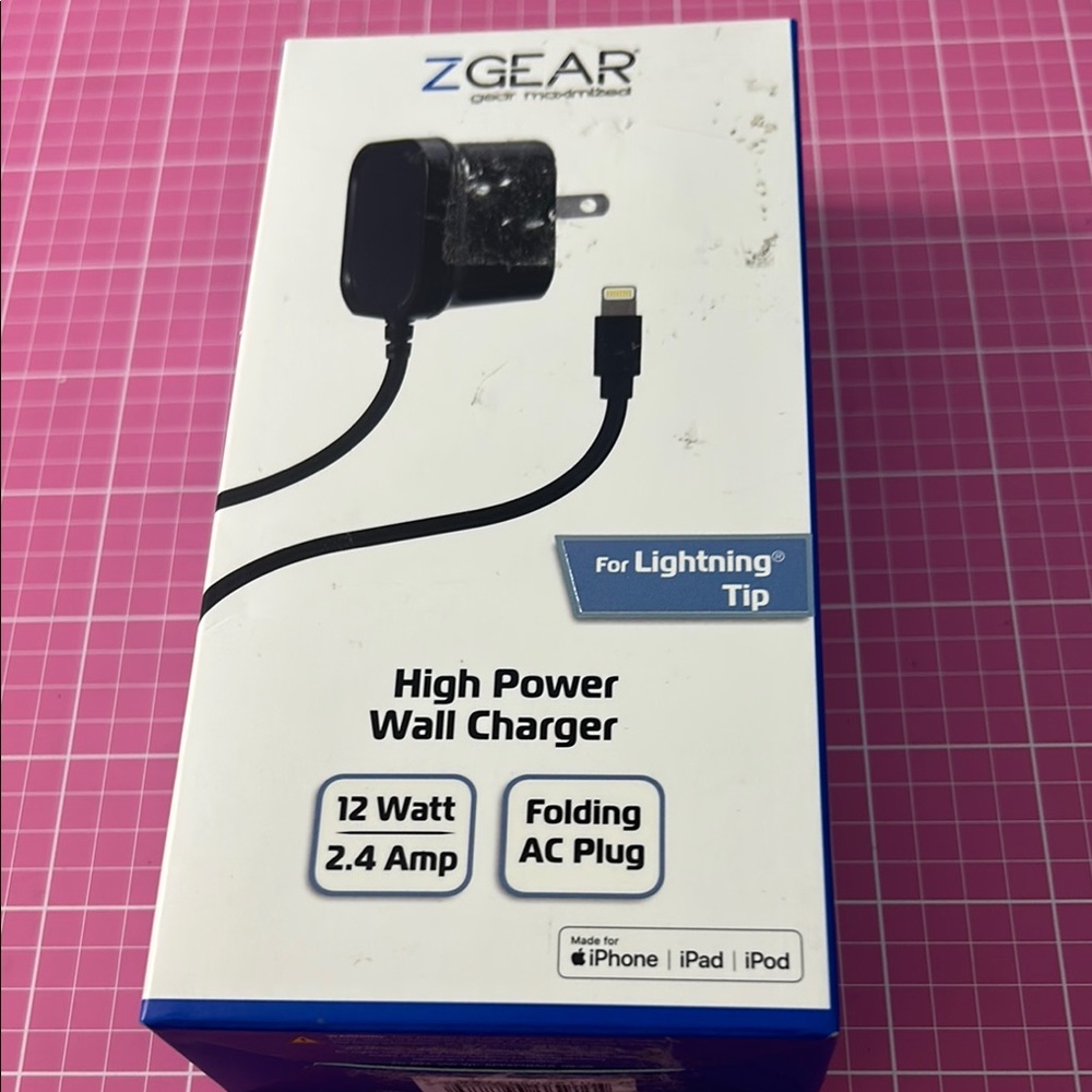 ZGear High Power Wall Charger with Lightning Tip